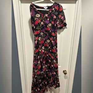 Calvin Klein black floral dress size 6